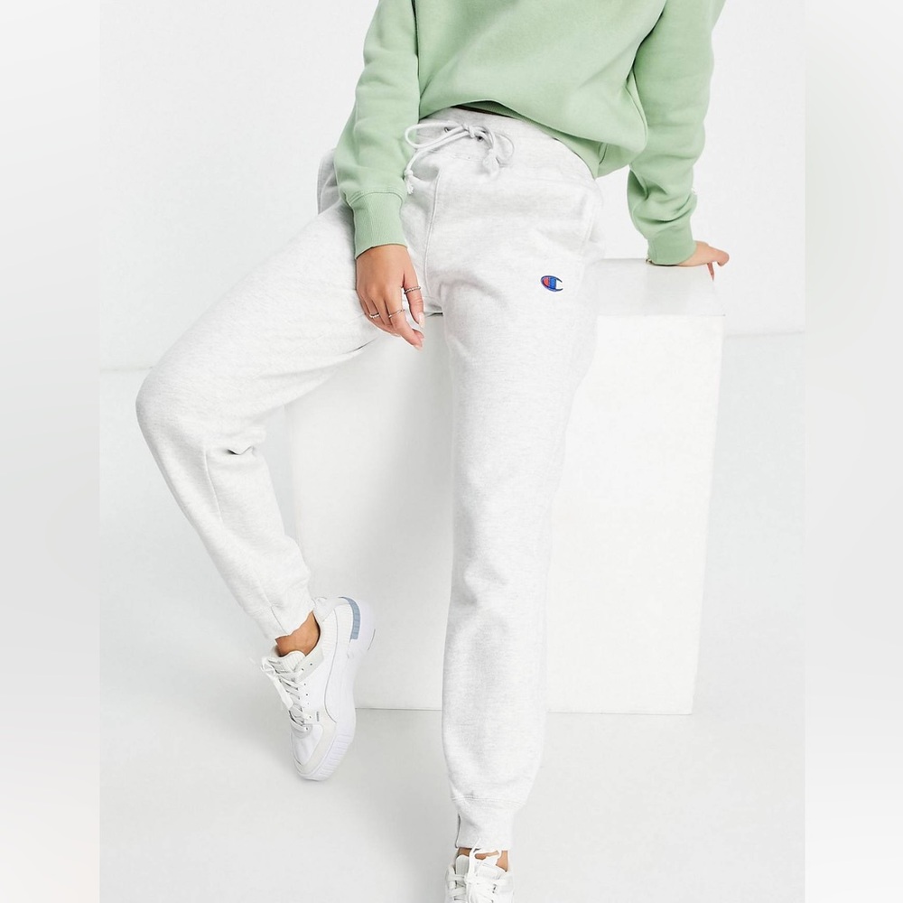 Champion Gray Joggers With Small Logo Size XS